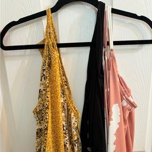 Boutique tank rompers (set of 3)
